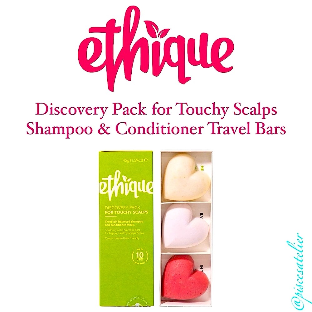 Ethique Discovery Pack for Touchy Scalps Shampoo & Conditioner 3 Travel Bars